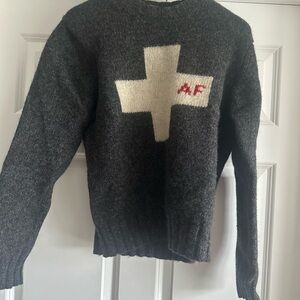 Vintage Abercrombie and fitch wool muscle Swiss alps rare sweater